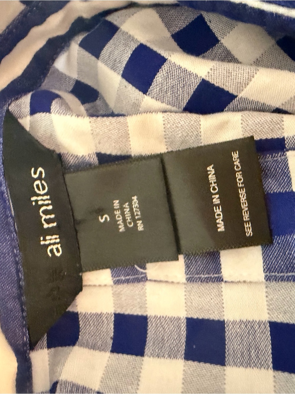 Ali Miles Striped Blue and White Collared Tunic Top - Picture 5 of 5